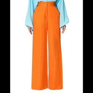 High Waisted Orange Pants